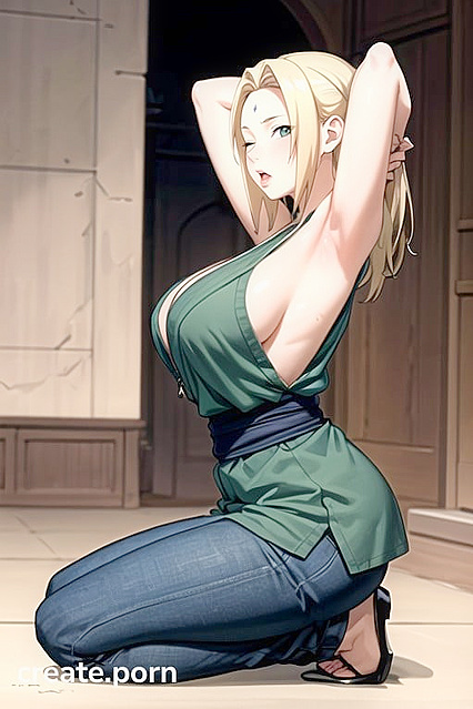 Tsunade from Naruto Kneels for Intense Hentai Orgasms