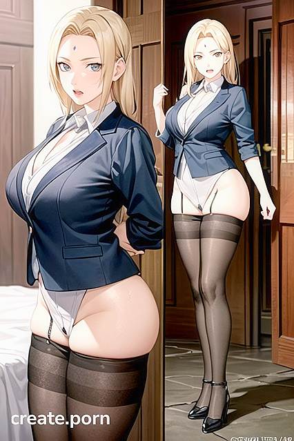 Tsunade from Naruto Reaches Intense Orgasms in  Hentai AI Image