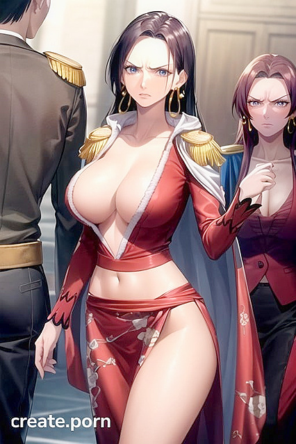 Angry Older Woman with Crossed Arms in Steamy Hentai AI Image