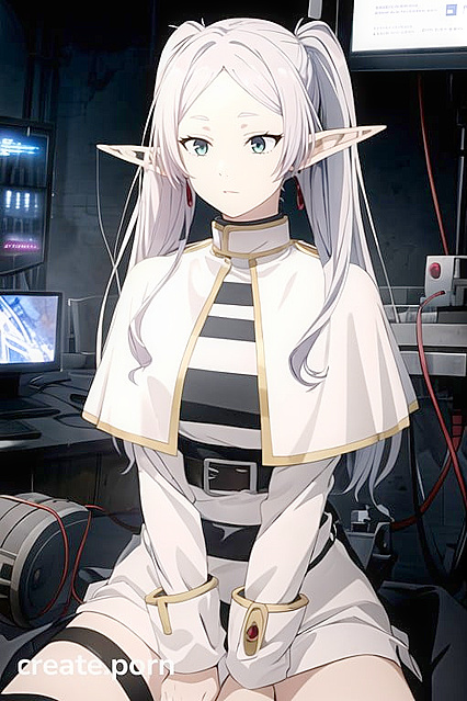 Red-Skinned Elf-Eared Nun Bound to Ecstatic Pleasure by Sex Machines