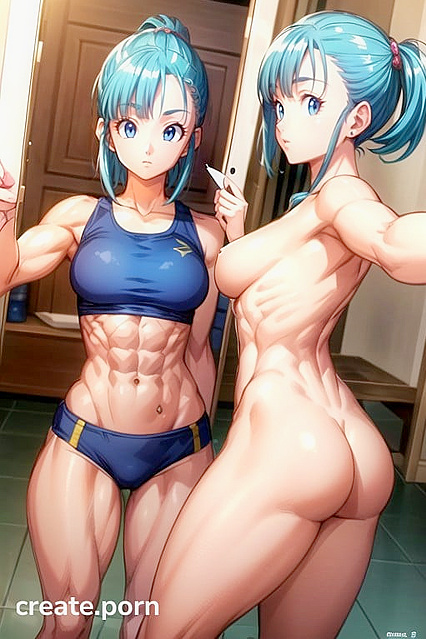Bulma from Dragon Ball Z Shows Off Her Massive Ass in Fit Hentai AI Image