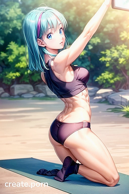 Ultra-Detailed Rear View Yoga Session Turns into Steamy Hentai Pleasure