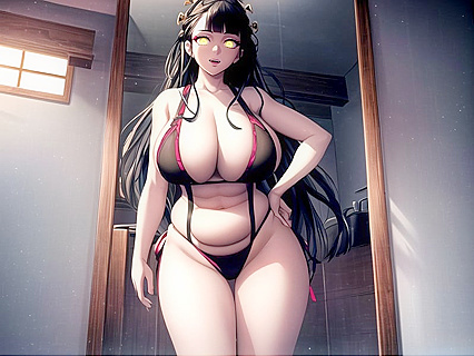 Daki from Demon Slayer in Ultra-Detailed Cute Hentai AI Image