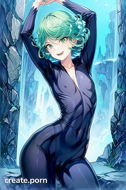 Tatsumaki from One Punch Man Teased with Thick Lines and Seductive CamelToe