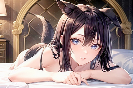 Girl 18+ Gets Wildly Fucked by a Dog in Bed for Intense Hentai Pleasure