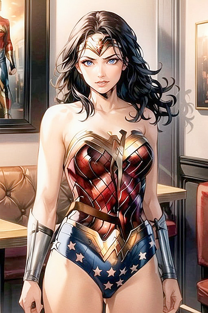 Makima from Chainsaw Man Seduces in Leotard with Massive Breasts Hentai AI Image
