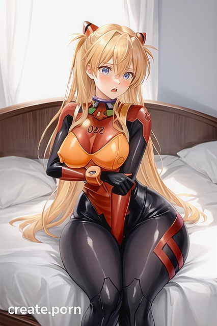 Asuka from Evangelion Gets Breast Expansion and Extreme Ass Action in Hentai AI Porn