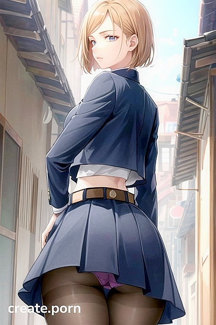 Kugisaki Nobara Shows Off Her Large Ass and Visible Panty Line in Jujutsu Kaisen Hentai