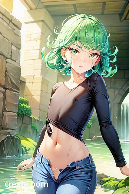 Tatsumaki from One Punch Man Gets Seduced by Slime Girl 18+ for Steamy Camel Toe Action