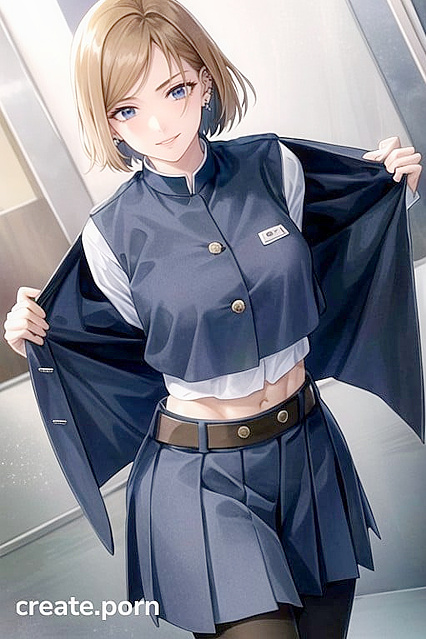 Busty Muscles and Shiny Earrings Heat up This Seductive Hentai AI Image