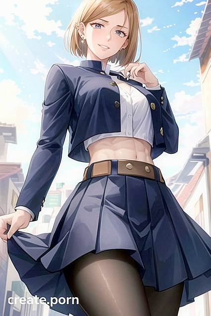 Bottom-Up Front View Porn - Watching Her Every Move in hentai Style