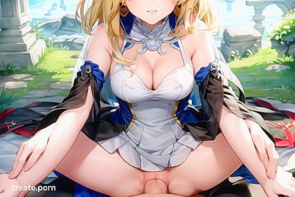 Aiz Wallenstein from That Time I Got Reincarnated As A Slime Spreads Her Legs