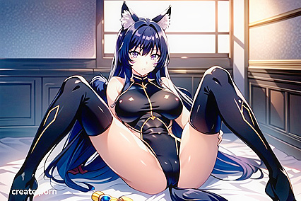 Naked 20s Babe Shows Off Her Medium Ass in Seductive Hentai AI Image