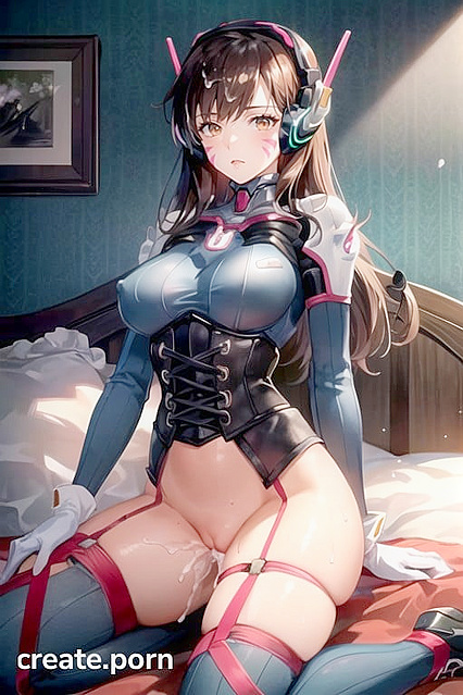 18-Year-Old Gothic Beauty Enjoys Intense Creampie Hentai AI Image