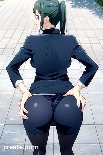 Maki Zenin from Jujutsu Kaisen Takes Control in POV Doggystyle Hentai AI Image