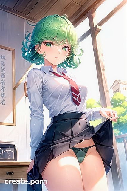 Rounded Breasts and School Uniform Upskirts inMind-Bending Hentai AI Image