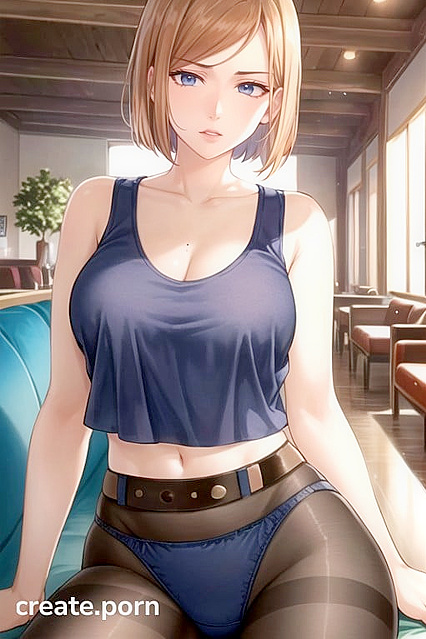 Relaxed Lounging in Sexy Tank Tops and Lingerie for Steamy Hentai Fun