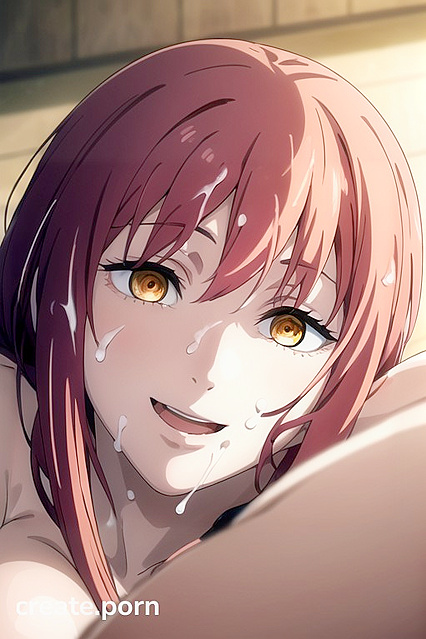 Makima from Chainsaw Man Enjoying Natural Breasts in Sensual Hentai Cumshots