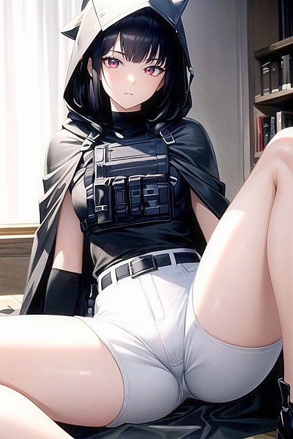 D from Nikke Spreads Her Legs for Seductive Hentai Pleasure