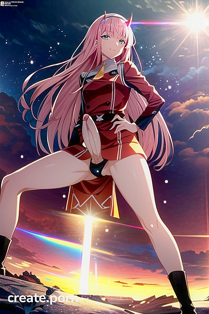 Futanari Beauty Gazing at You in Seductive Bottom-Up View for Ultimate Hentai Pleasure