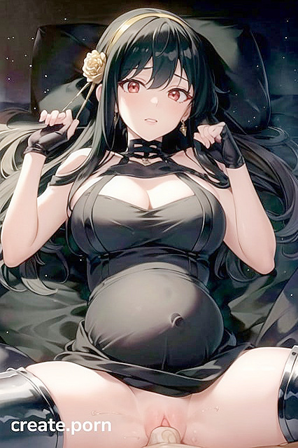 Yor Forger from Spy x Family Enjoying Sensual Missionary Pleasure While Pregnant