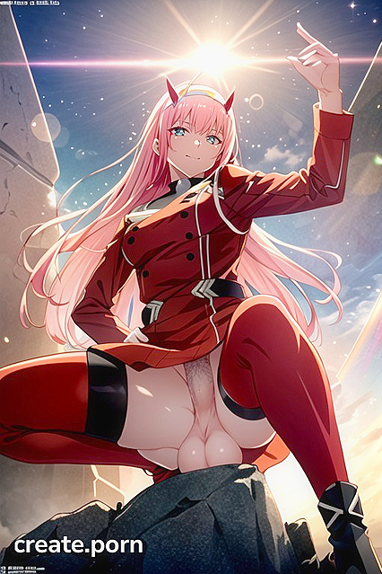 Detailed Standing Pose Staring at You in Erotic Hentai AI Image