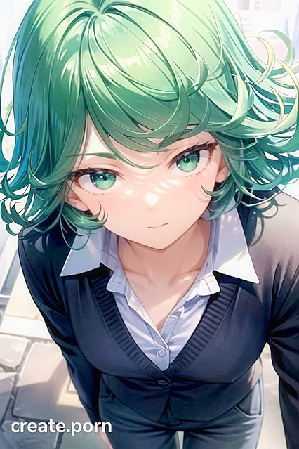 Tatsumaki from One Punch Man Seduces in Office Outfit for Steamy Hentai AI Image