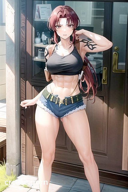 Seductive Action Anime Girl 18+ Wields Weapon in Intimate Room Image Hentai Hentai AI Image