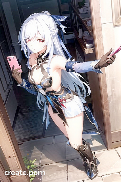 Jing Liu from Genshin Impact Takes Sultry Selfies in Full Body Hentai AI Image