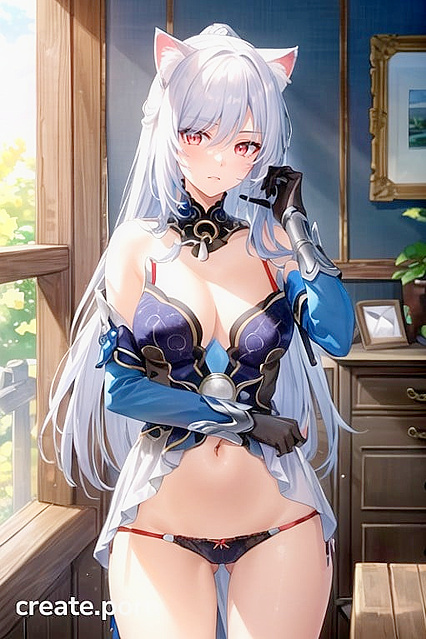 Jing Liu from Genshin Impact Stripped Down for Solo Hentai Pleasure