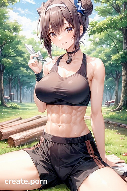 Warm Sunlight on Her Skin - Sexy Forest Encounters in Cargo Pants Hentai