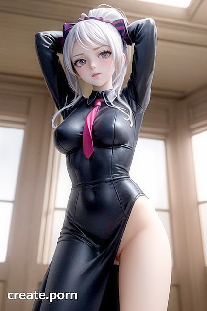 Shalltear Bloodfallen Undresses in Her School Uniform for Seductive Hentai Pleasure