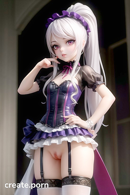 Tiny 18+ Tits and Petite Ass in Seductive 3D Hentai AI Image