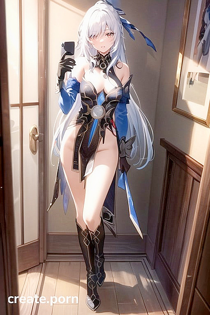 Jing Liu from Genshin Impact Takes Sultry Selfies in Nude Hentai AI Image