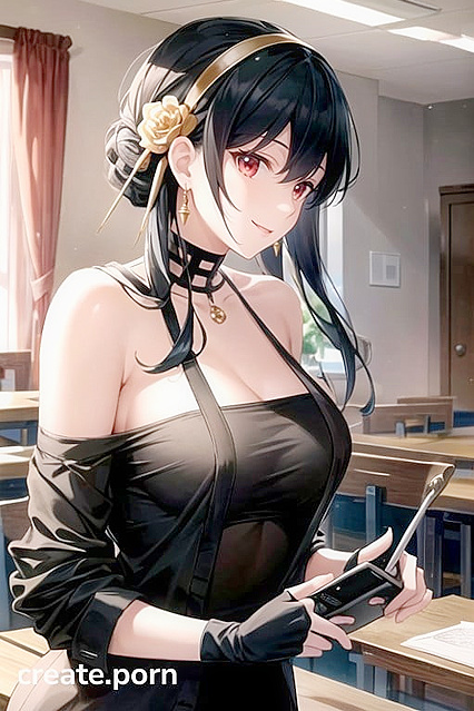 Yor Forger's Seductive Sideboob in Blouse-Filled Hentai Bliss