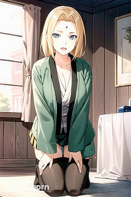 Kneeling in Nylon Stockings for Intense Hentai Orgasms