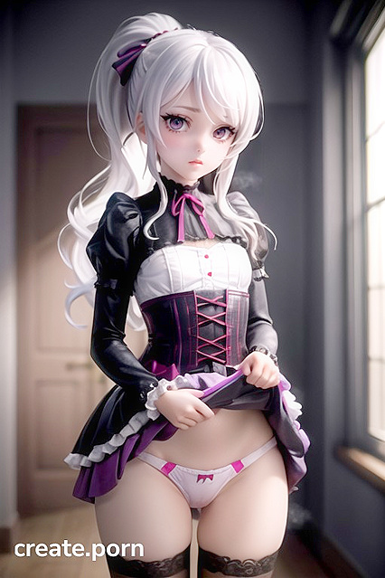 Shalltear Bloodfallen's Dark Gothic Lust in 3D Hentai AI Image