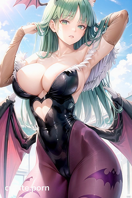 Muscular Girl 18+ with Cat Ears and Huge Breasts in Steamy Hentai AI Image