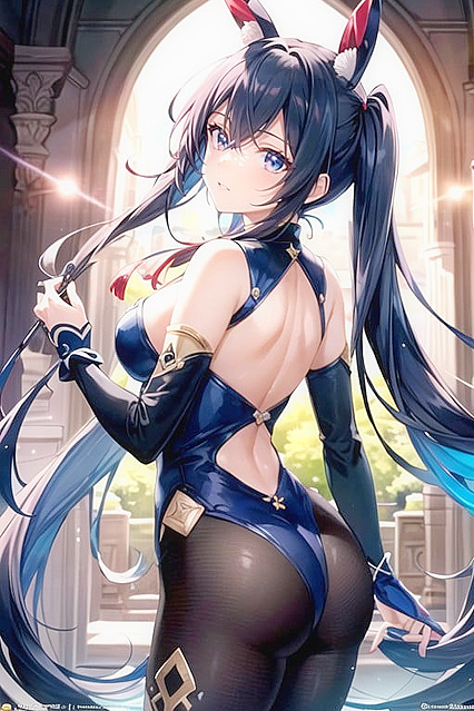 Nilou from Genshin Impact Shows Off Her Pink BunnyGirl 18+ Assets in Ultra-Detailed Hentai AI Image