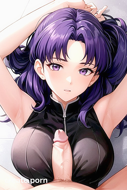 Laid Back TitFuck POV with Arms Raised in Steamy Hentai AI Image