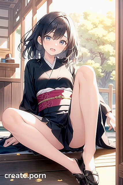 Full Body Front View Orgasms in Seductive Hentai AI Image