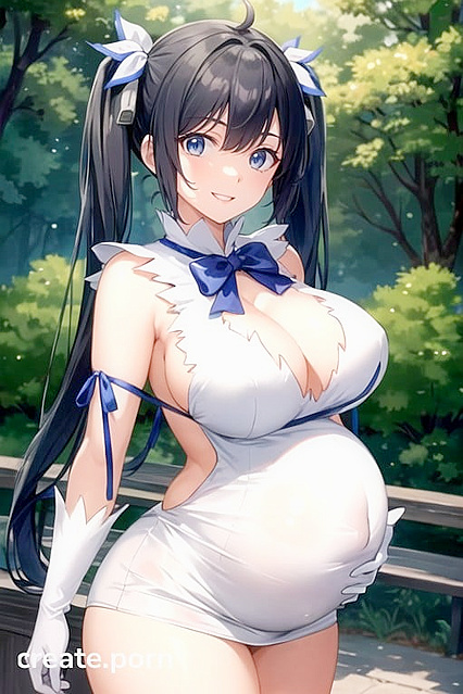 Hestia from DanMachi Enjoying Blissful Moments in Happy Hentai AI Image