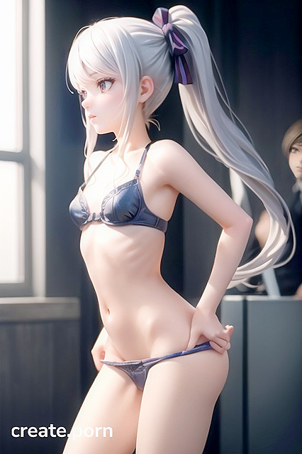 Rounded Ass in 3D - Panties Pulled Down for Steamy Hentai AI Image
