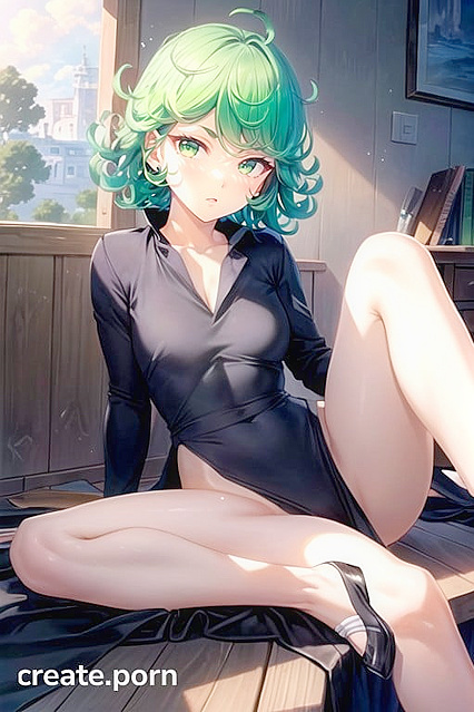 Tatsumaki from One Punch Man Shows Off Her Large Ass While Spreading Her LegsΗentai Style