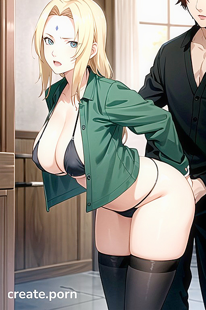 Tsunade from Naruto Bound in Bikini for Explosive Hentai Pleasure