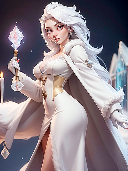 Natural Breast, Casting A Spell, Casting Frost Magic Hentai AI Porn
