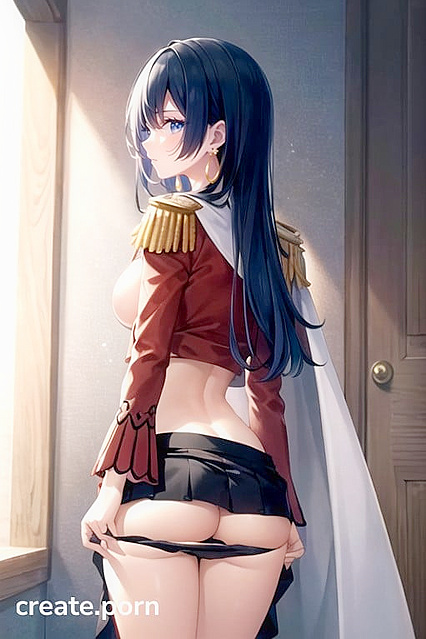 Anime Chick Gets Pounded From Behind in Tight Skirt '_', Damn!
