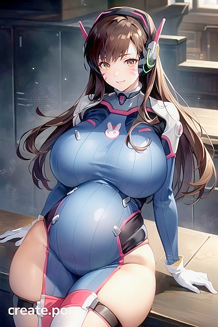 D'va from Overwatch with Her Happy, Massive Tits in Insane Hentai Action
