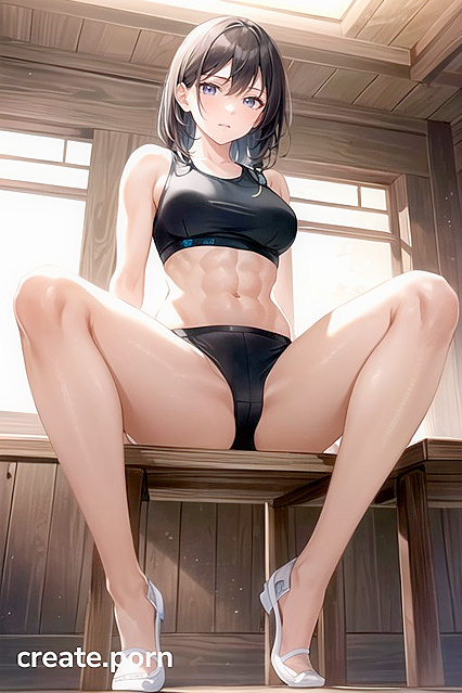 Hentai Babe Spreads Her Legs Wide in Full Body Fit Action