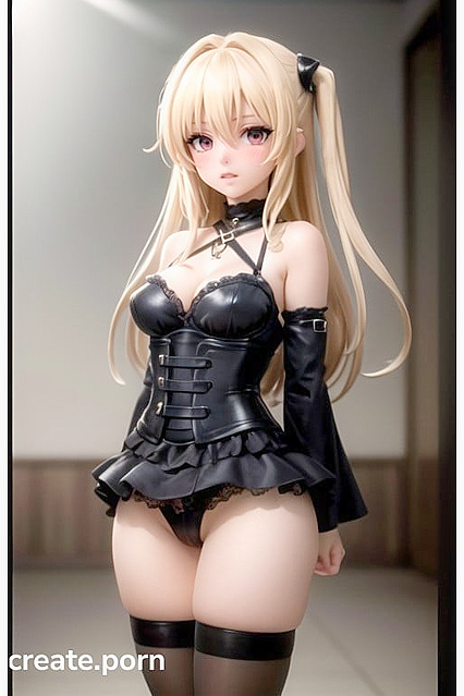 Goth Chick Gets Pounded from Below in Golden Darkness Upskirt Hentai Action